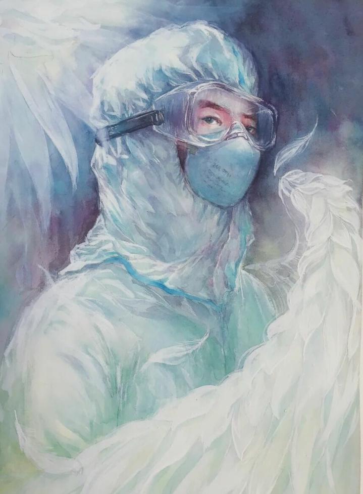 【工管学院】开展大学生心理健康周共抗疫情宣传画创作活动